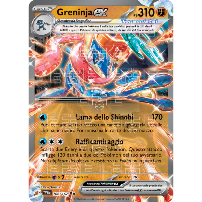Greninja ex 106-167 (IT;TWM)