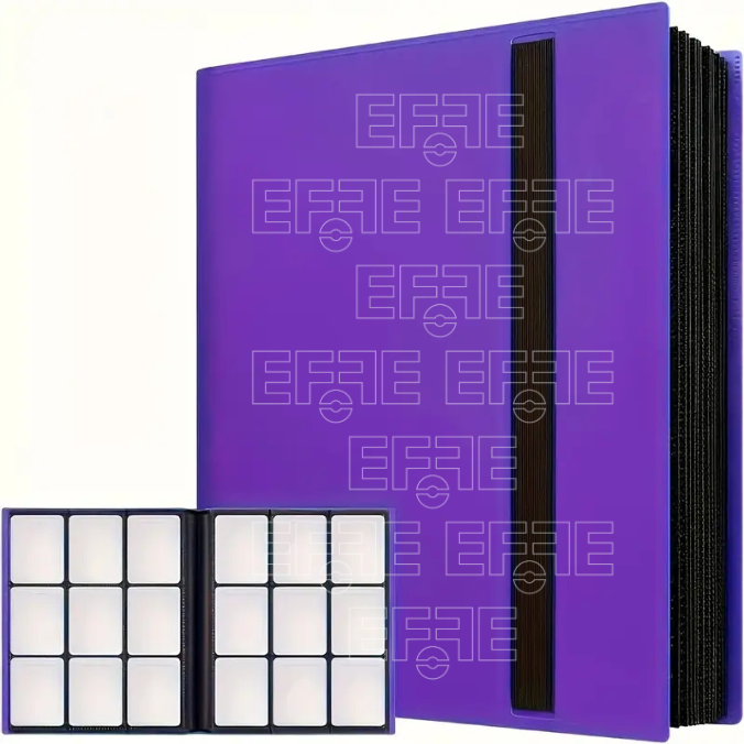 Album di plastica colorato - 9 Tasche con elastico