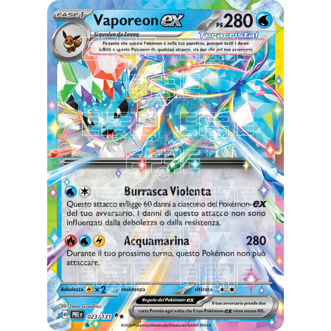 Vaporeon ex 023-131 (IT;PRE)