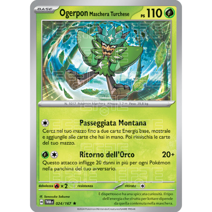 Ogerpon Maschera Turchese 024-167 (IT;TWM)