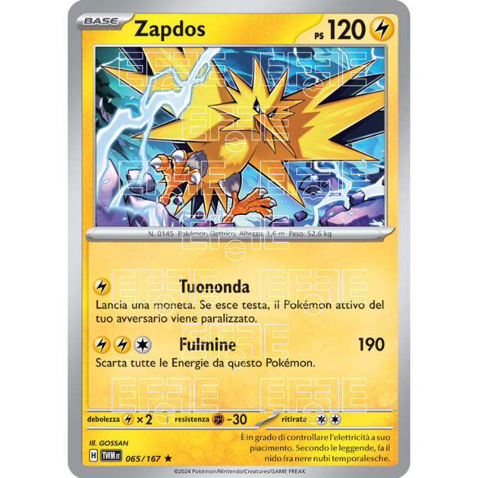 Zapdos 065-167 (IT;TWM)