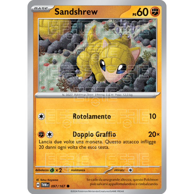 Sandshrew 097-167 (IT;TWM)