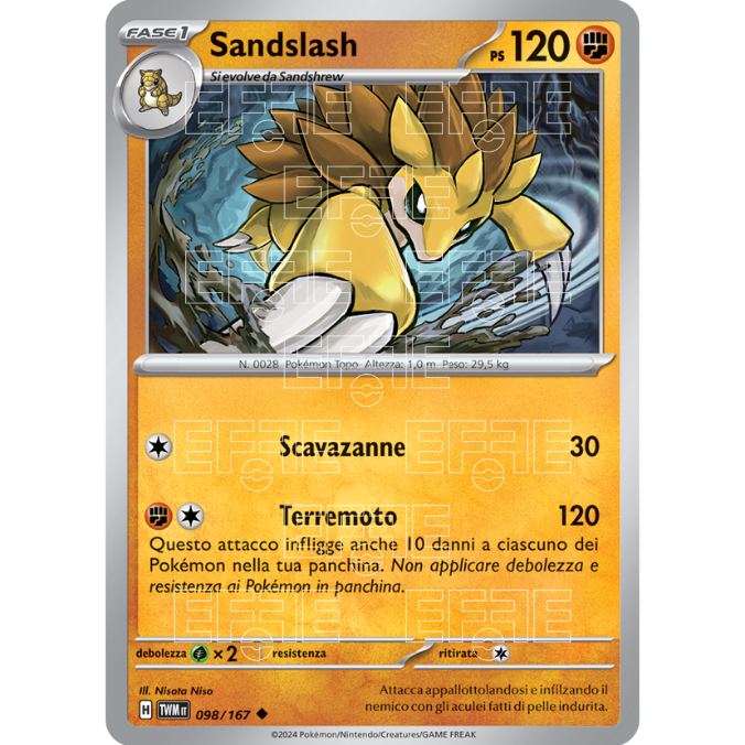 Sandslash 098-167 (IT;TWM)