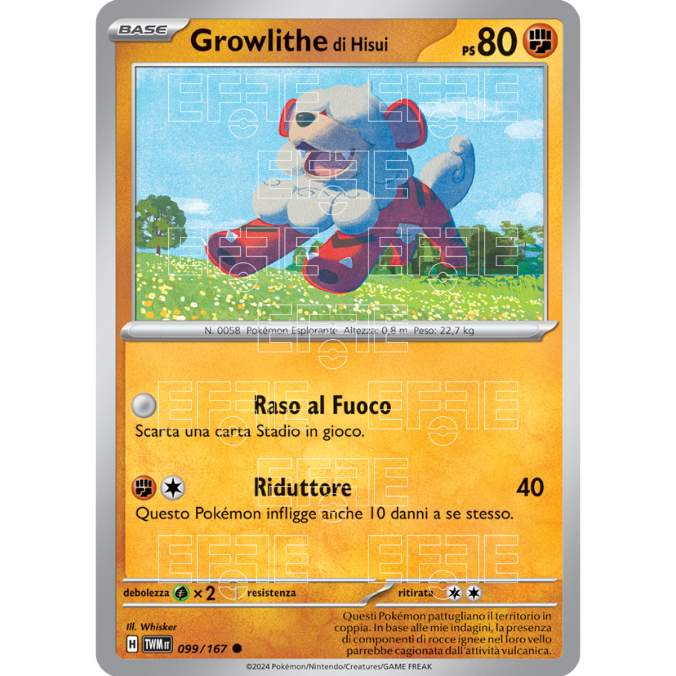 Growlithe di Hisui 099-167 (IT;TWM)