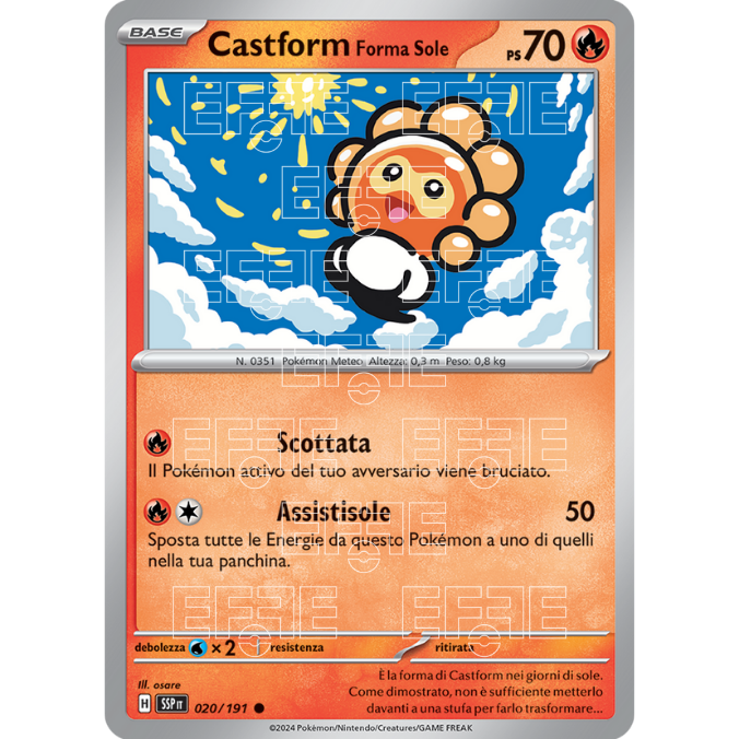 Castform Forma Sole 020-191 (IT;SSP)