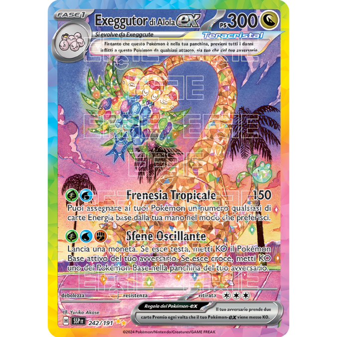 Exeggutor di Alola ex 242-191 (IT;SSP)