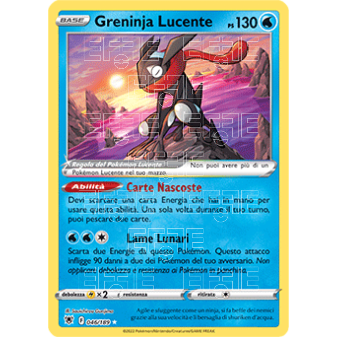 Greninja Lucente 046-189 (IT) - Lucentezza Siderale