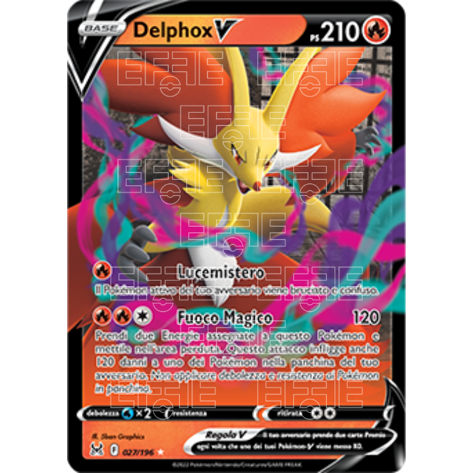 Delphox V 027-196 (IT) - Origine Perduta