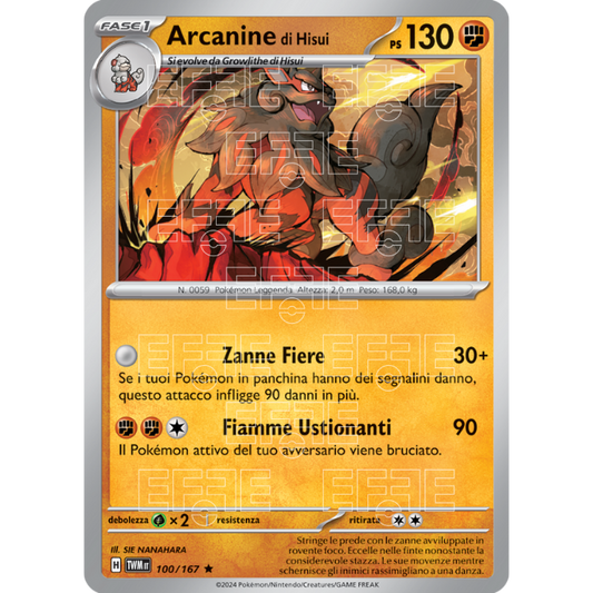 Arcanine di Hisui 100-167 (IT;TWM)