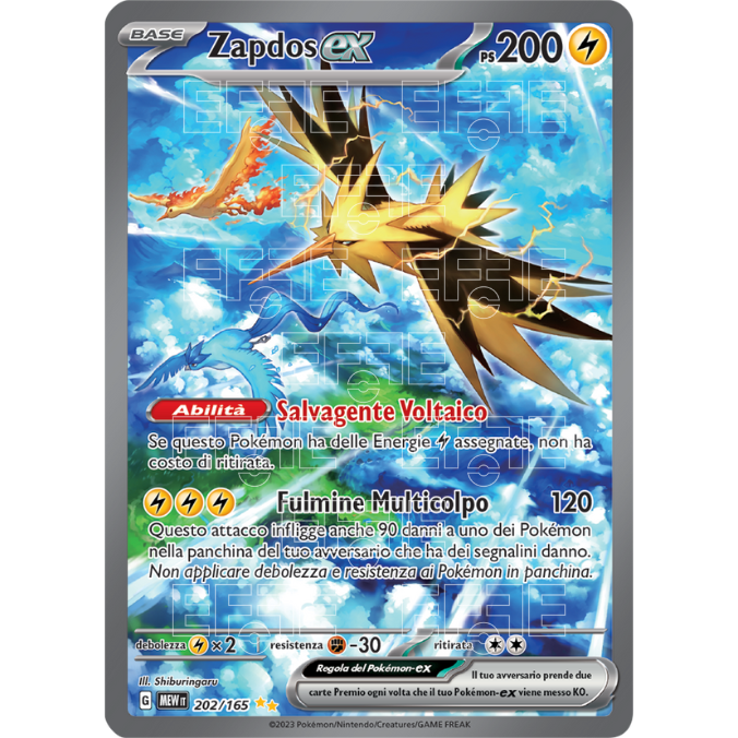 Zapdos ex 202-165 (IT;MEW)