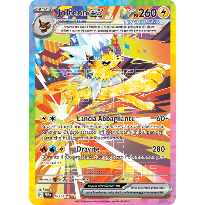 Jolteon ex 153-131 (IT;PRE)