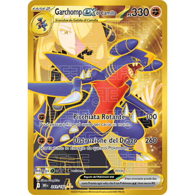 Garchomp ex di Camilla 241-182 (IT;DRI)