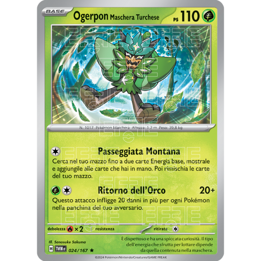 Ogerpon Maschera Turchese 024-167 (IT;TWM)