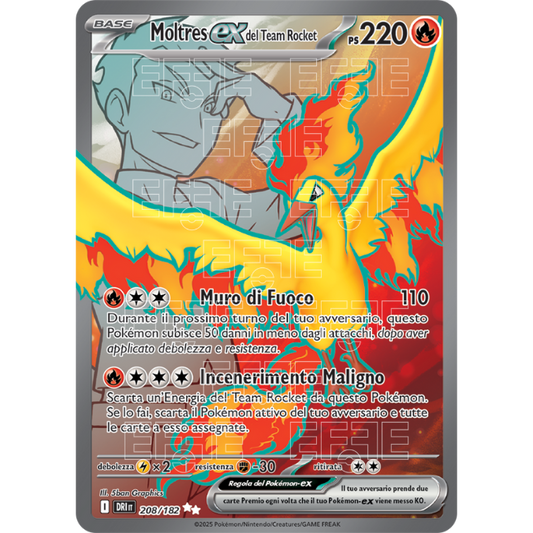 Moltres ex del Team Rocket 208-182 (IT;DRI)