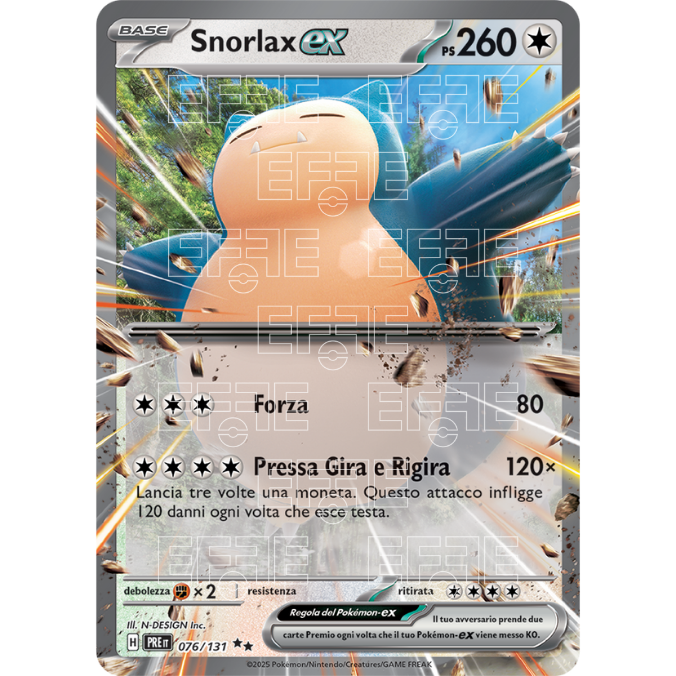 Snorlax ex 076-131 (IT;PRE)