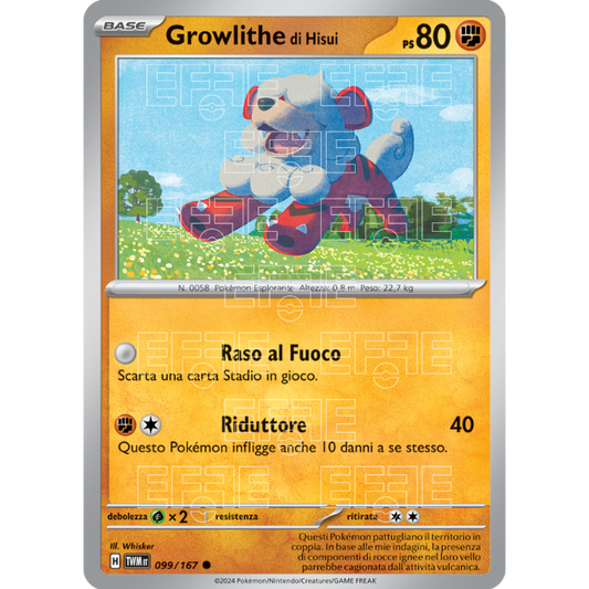 Growlithe di Hisui 099-167 (IT;TWM)