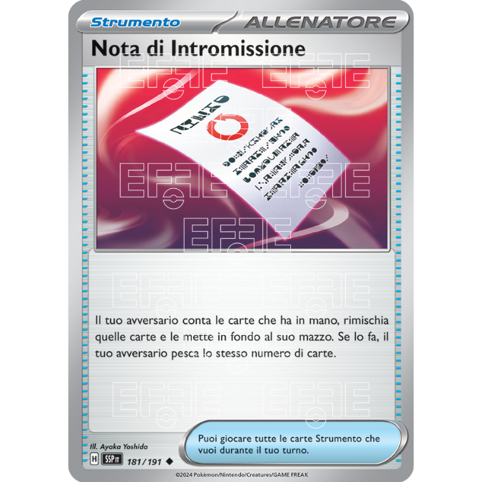 Note di Intromissione 181-191 (IT;SSP)