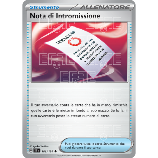 Note di Intromissione 181-191 (IT;SSP)