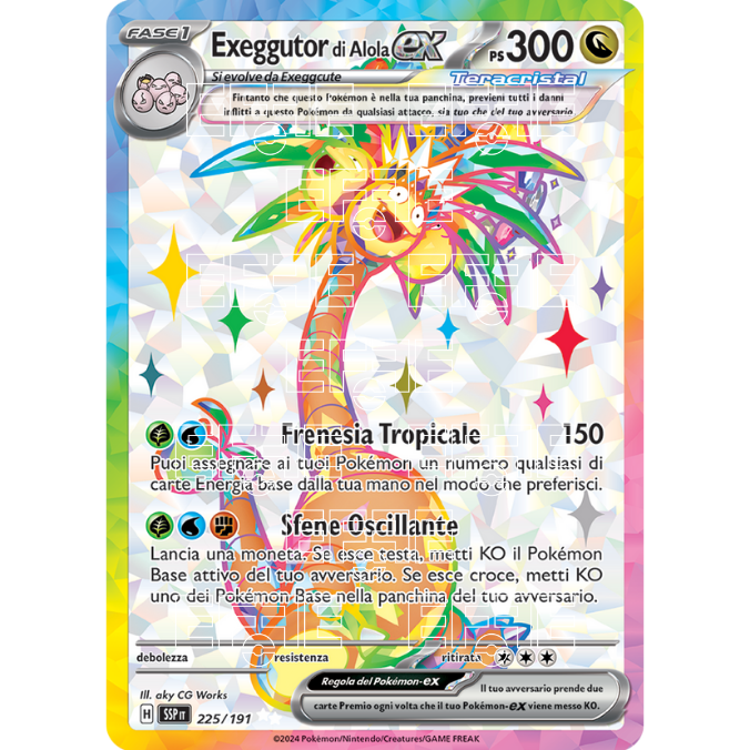 Exeggutor di Alola ex 225-191 (IT;SSP)