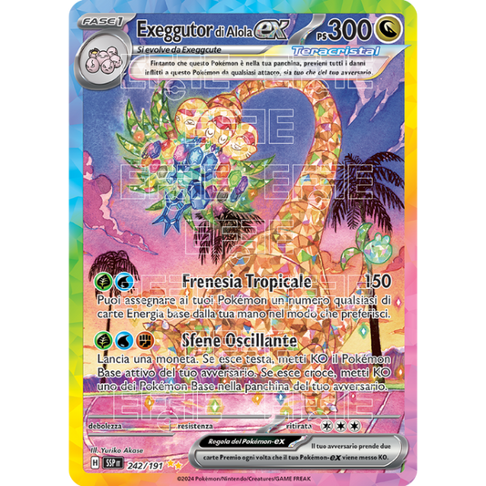 Exeggutor di Alola ex 242-191 (IT;SSP)