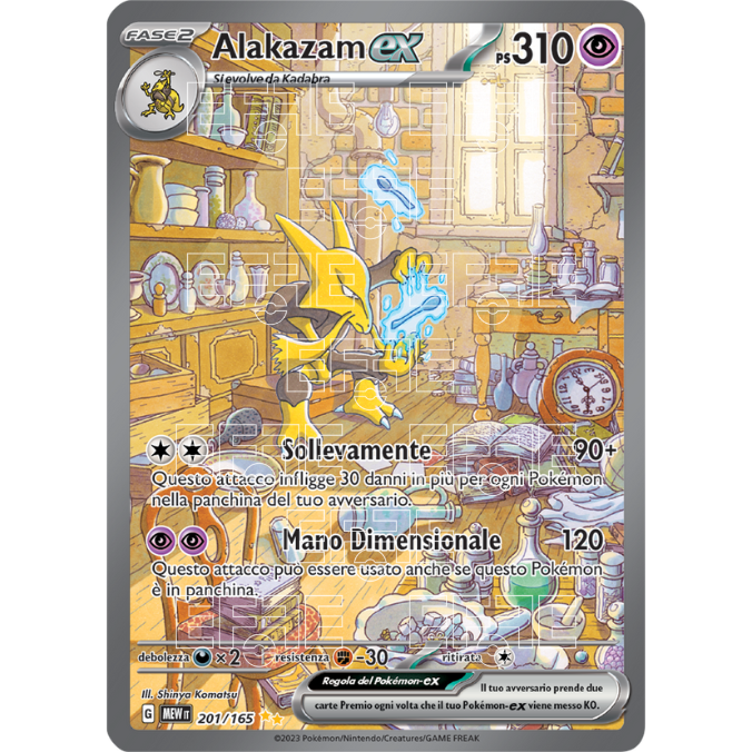 Alakazam ex 201-165 (IT;MEW)