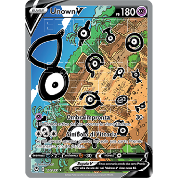Unown V 177-195 (IT) Tempesta Argentata